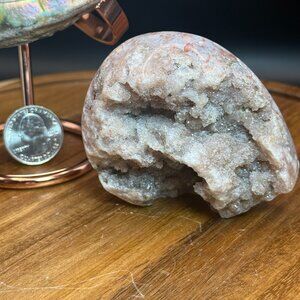 Pink Amethyst Agate Free Form Druzy Sparkle Flower Agate 2